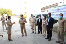 ปลัดเทศบาลพร้อมด้วยหัวหน้าส่วนราชการ เข้าตรวจเยี่ยมหน่วยเลือกตั้งสมาชิกสภาเทศบาลและนายกเทศมนตรีนครแม่สอด