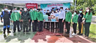 ธนาคารเพื่อการเกษตรและสหกรณ์การเกษตร สาขาแม่สอด และสาขาพระธาตุผาแดง สนับสนุนอาหาร เครื่องดื่ม อุปกรณ์ทางการแพทย์แก่โรงพยาบาลสนามเทศบาลนครแม่สอด