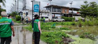 ทน.แม่สอด ลงพื้นที่แก้ไขปัญหาน้ำท่วมในเขตเทศบาลนครแม่สอด
