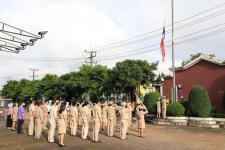 ทน.แม่สอด จัดกิจกรรมเคารพธงชาติ เนื่องในวันพระราชทานธงชาติไทย