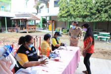 ทน.แม่สอด ร่วมกับ รพ.แม่สอด ร่วมให้บริการฉีดวัคซีนเคลื่อนที่ให้แก่ชาวต่างชาติในเขตเทศบาลนครแม่สอด 