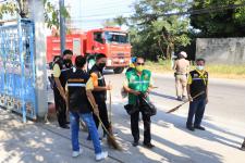 ทน.แม่สอด ร่วมกิจกรรมจิตอาสาปรับปรุงภูมิทัศน์บริเวณเส้นทางรับเสด็จฯ สมเด็จพระกนิษฐาธิราชเจ้า กรมสมเด็จพระเทพรัตนราชสุดาฯ สยามบรมราชกุมารี