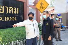 ทน.แม่สอด ร่วมกับ สภ.แม่สอด ลงพื้นที่ตีเส้นถนนในเขตเทศบาลนครแม่สอด