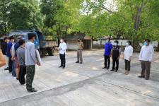ทน.แม่สอด บูรณาการร่วมกับสำนักงานคุมประพฤติจังหวัดตาก สาขาแม่สอด ทำความสะอาดบริเวณสุสานดอนแก้ว