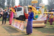 เทศบาลนครแม่สอด จัดขบวนแห่สงกรานต์ ประจำปี 2561 เพื่อสืบสานประเพณีและวัฒนธรรมอันดีงามของไทย 16 เมษายน 2561