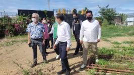 ทน.แม่สอด ลงพื้นที่ติดตามผลการดำเนินงานโครงการก่อสร้างศาลสมเด็จพระนเรศวรมหาราช