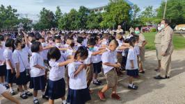 ทน.แม่สอด เข้าตรวจเยี่ยมโรงเรียนเทศบาลวัดดอนแก้ว