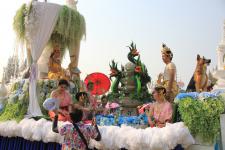 เทศบาลนครแม่สอด จัดขบวนแห่สงกรานต์ ประจำปี 2561 เพื่อสืบสานประเพณีและวัฒนธรรมอันดีงามของไทย 16 เมษายน 2561