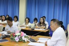 ดร.เทอดเกียรติ ชินสรนันท์ นายกเทศมนตรีนครแม่สอด เป็นประธานในการ ประชุมเพื่อรับฟังกำหนดการและเตรียมความพร้อมในการเดินทางเพื่อเข้าร่วมโครงการอบรบเชิงปฏิบัติการหลักสูตรการพัฒนาสมรรถนะบุคลากรของเทศบาลนครแม่สอด  เพื่อรองรับเขตพัฒนาเศรษฐกิจพิเศษตาก  เตรียมความพ