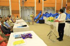 ทน.แม่สอด จัดประชุมโครงการอบรมป้องกันและแก้ไขปัญหายาเสพติดในชุมชน