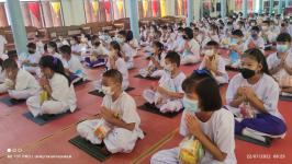 นายกฯ ทน.แม่สอด เปิดโครงการอบรมคุณธณรม จริยธรรม ระดับประถมศึกษา ปีที่ 1-3 โรงเรียนเทศบาลวัดบุญญาวาส 