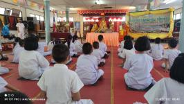 นายกฯ ทน.แม่สอด เปิดโครงการอบรมคุณธณรม จริยธรรม ระดับประถมศึกษา ปีที่ 1-3 โรงเรียนเทศบาลวัดบุญญาวาส 