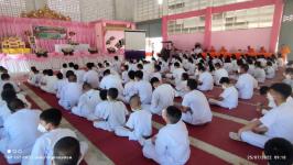 นายกฯ ทน.แม่สอด เปิดโครงการพัฒนาผู้เรียนกลุ่มสาระสังคมศึกษา ศาสนาและวัฒนธรรม ค่ายคุณธรรม จริยธรรม ประจำปีการศึกษา 2565 โรงเรียนเทศบาลวัดดอนแก้ว