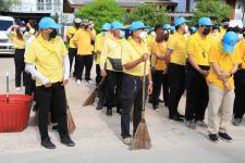 ทน.แม่สอด จัดกิจกรรมจิตอาสาพัฒนาหน้าศาลเจ้าพ่อพระวอ(ตลาดสดบ้านเหนือ) เนื่องในวันเฉลิมพระชนมพรรษาพระบาทสมเด็จพระเจ้าอยู่หัว