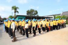 ทน.แม่สอด จัดกิจกรรมจิตอาสาพัฒนาหน้าศาลเจ้าพ่อพระวอ(ตลาดสดบ้านเหนือ) เนื่องในวันเฉลิมพระชนมพรรษาพระบาทสมเด็จพระเจ้าอยู่หัว