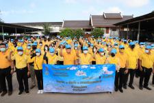 ทน.แม่สอด จัดกิจกรรมจิตอาสาพัฒนาหน้าศาลเจ้าพ่อพระวอ(ตลาดสดบ้านเหนือ) เนื่องในวันเฉลิมพระชนมพรรษาพระบาทสมเด็จพระเจ้าอยู่หัว