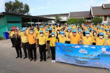 ทน.แม่สอด จัดกิจกรรมจิตอาสาพัฒนาหน้าศาลเจ้าพ่อพระวอ(ตลาดสดบ้านเหนือ) เนื่องในวันเฉลิมพระชนมพรรษาพระบาทสมเด็จพระเจ้าอยู่หัว