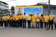 ทน.แม่สอด จัดกิจกรรมจิตอาสาพัฒนาหน้าศาลเจ้าพ่อพระวอ(ตลาดสดบ้านเหนือ) เนื่องในวันเฉลิมพระชนมพรรษาพระบาทสมเด็จพระเจ้าอยู่หัว