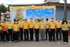 ทน.แม่สอด จัดกิจกรรมจิตอาสาพัฒนาหน้าศาลเจ้าพ่อพระวอ(ตลาดสดบ้านเหนือ) เนื่องในวันเฉลิมพระชนมพรรษาพระบาทสมเด็จพระเจ้าอยู่หัว