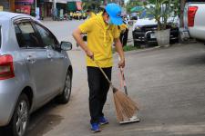 ทน.แม่สอด จัดกิจกรรมจิตอาสาพัฒนาหน้าศาลเจ้าพ่อพระวอ(ตลาดสดบ้านเหนือ) เนื่องในวันเฉลิมพระชนมพรรษาพระบาทสมเด็จพระเจ้าอยู่หัว