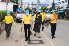 ทน.แม่สอด จัดกิจกรรมจิตอาสาพัฒนาหน้าศาลเจ้าพ่อพระวอ(ตลาดสดบ้านเหนือ) เนื่องในวันเฉลิมพระชนมพรรษาพระบาทสมเด็จพระเจ้าอยู่หัว