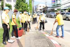 ทน.แม่สอด จัดกิจกรรมจิตอาสาพัฒนาหน้าศาลเจ้าพ่อพระวอ(ตลาดสดบ้านเหนือ) เนื่องในวันเฉลิมพระชนมพรรษาพระบาทสมเด็จพระเจ้าอยู่หัว