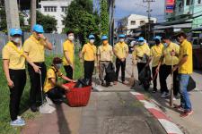 ทน.แม่สอด จัดกิจกรรมจิตอาสาพัฒนาหน้าศาลเจ้าพ่อพระวอ(ตลาดสดบ้านเหนือ) เนื่องในวันเฉลิมพระชนมพรรษาพระบาทสมเด็จพระเจ้าอยู่หัว