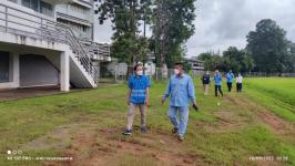 ลงพื้นที่ตรวจสอบความเรียบร้อยของสนามกีฬาสมเด็จพระนเรศวรมหาราช อำเภอแม่สอด จังหวัดตาก