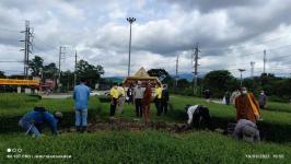ทน.แม่สอด เข้าร่วมการจัดเตรียมสถานที่ เพื่อจัดพิธีวางศิลาฤกษ์ อนุสาวรีย์สมเด็จพระเจ้าตากสินมหาราช 