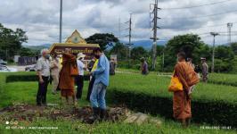 ทน.แม่สอด เข้าร่วมการจัดเตรียมสถานที่ เพื่อจัดพิธีวางศิลาฤกษ์ อนุสาวรีย์สมเด็จพระเจ้าตากสินมหาราช 