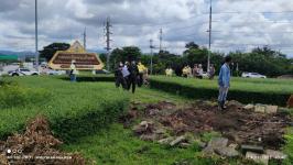 ทน.แม่สอด เข้าร่วมการจัดเตรียมสถานที่ เพื่อจัดพิธีวางศิลาฤกษ์ อนุสาวรีย์สมเด็จพระเจ้าตากสินมหาราช 