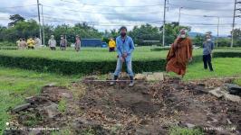 ทน.แม่สอด เข้าร่วมการจัดเตรียมสถานที่ เพื่อจัดพิธีวางศิลาฤกษ์ อนุสาวรีย์สมเด็จพระเจ้าตากสินมหาราช 