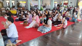 ทน.แม่สอด โดยคลินิกชุมชนอบอุ่นฯ จัดโครงการ “เข้าพรรษา ชีวาสดใส ห่างไกลโรคร้าย” วัดซอนน่าด่าน (วัดหลวง) 