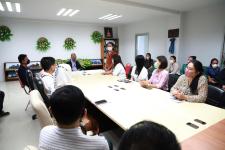 ปลัดเทศบาลนครแม่สอด ​กล่าวต้อนรับให้โอวาทข้าราชการ และพนักงานบรรจุใหม่ ตำแหน่งสายงานต่างๆ