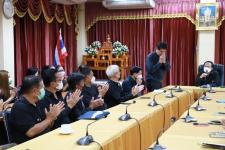 คณะผู้บริหารกล่าวต้อนรับมอบนโยบายข้าราชการ และพนักงานบรรจุใหม่ ตำแหน่งสายงานต่างๆ