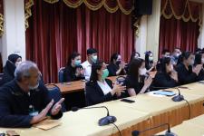 คณะผู้บริหารกล่าวต้อนรับมอบนโยบายข้าราชการ และพนักงานบรรจุใหม่ ตำแหน่งสายงานต่างๆ