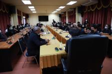 คณะผู้บริหารกล่าวต้อนรับมอบนโยบายข้าราชการ และพนักงานบรรจุใหม่ ตำแหน่งสายงานต่างๆ