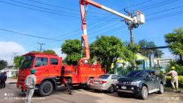 ทน.แม่สอด ร่วมกับการไฟฟ้าส่วนภูมิภาคย้ายเสาไฟฟ้า และปรับปรุงภูมิทัศน์โดยรอบสำนักงานเทศบาลนครแม่สอด