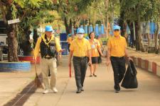 ทน.แม่สอด จัดกิจกรรมจิตอาสาบำเพ็ญสาธารณประโยชน์ เนื่องในวันคล้ายวันสวรรคตของพระบาทสมเด็จพระบรมชนกาธิเบศร มหาภูมิพลอดุลยเดชมหาราช บรมนาถบพิตร