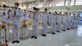 ร่วมพิธีทำบุญตักบาตรถวายพระราชกุศล พระบาทสมเด็จพระบรมชนกาธิเบศร มหาภูมิพลอดุลยเดชมหาราช บรมนาถบพิตร เนื่องในวันคล้ายวันสวรรคต 13 ตุลาคม 2565 