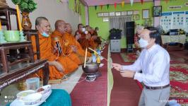 ทน.แม่สอด ร่วมพิธีทำบุญอาคารที่ทำการชุมชนจ๊อกจอสามัคคี เขตเทศบาลนครแม่สอด