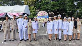 ทน.แม่สอด ร่วมพิธีวางพวงมาลาถวายราชสักการะพระบาทสมเด็จพระจุลจอมเกล้าเจ้าอยู่หัว รัชกาลที่ ๕ "วันปิยมหาราช“ เนื่องในวันคล้ายวันสวรรคต