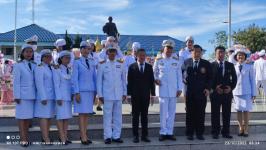 ทน.แม่สอด ร่วมพิธีวางพวงมาลาถวายราชสักการะพระบาทสมเด็จพระจุลจอมเกล้าเจ้าอยู่หัว รัชกาลที่ ๕ "วันปิยมหาราช“ เนื่องในวันคล้ายวันสวรรคต