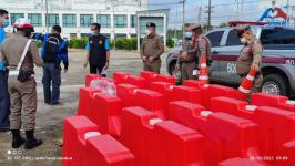 ทน.แม่สอด มอบวัสดุอุปกรณ์จราจรให้แก่สถานีตำรวจภูธรแม่สอด