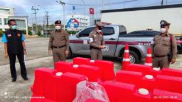 ทน.แม่สอด มอบวัสดุอุปกรณ์จราจรให้แก่สถานีตำรวจภูธรแม่สอด