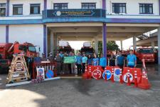 ทน.แม่สอด มอบวัสดุอุปกรณ์จราจรให้แก่สถานีตำรวจภูธรแม่สอด