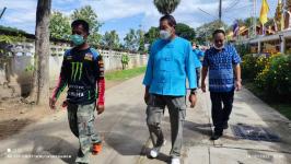 ทน.แม่สอด ลงพื้นที่ตรวจงานก่อสร้างปรับปรุงพื้นผิวถนน ชุมชนสักทอง เขตเทศบาลนครแม่สอด