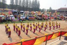 เทศบาลนครแม่สอด จัดขบวนแห่สงกรานต์ ประจำปี 2561 เพื่อสืบสานประเพณีและวัฒนธรรมอันดีงามของไทย 16 เมษายน 2561