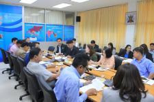 เทศบาลนครแม่สอด จัดการประชุมคณะผู้บริหารและหัวหน้าส่วนราชการเทศบาลนครแม่สอด