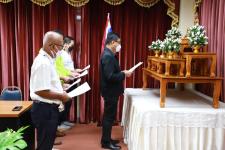 ทน.แม่สอด ร่วมกับ กกต.จังหวัดตาก จัดประชุมเสริมสร้างความรู้ความเข้าใจการเลือกตั้ง สท. เขตเลือกตั้งที่ 4 (แทนตำแหน่งที่ว่าง) 